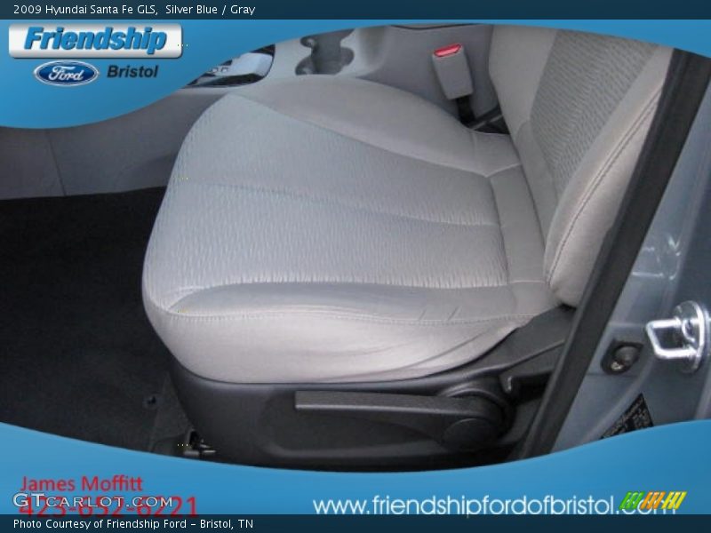 Silver Blue / Gray 2009 Hyundai Santa Fe GLS