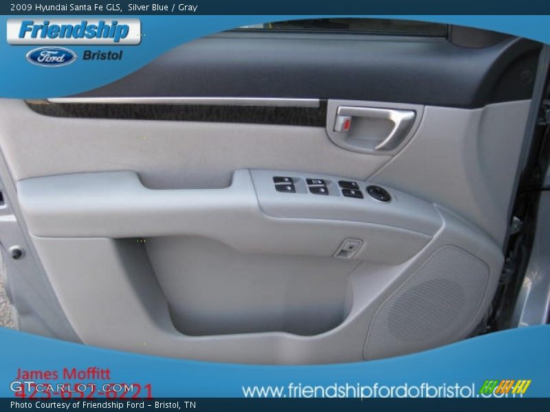 Silver Blue / Gray 2009 Hyundai Santa Fe GLS