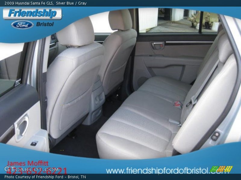 Silver Blue / Gray 2009 Hyundai Santa Fe GLS