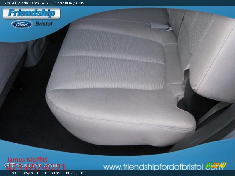 Silver Blue / Gray 2009 Hyundai Santa Fe GLS
