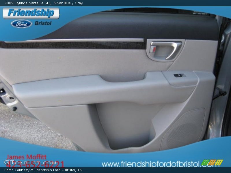 Silver Blue / Gray 2009 Hyundai Santa Fe GLS