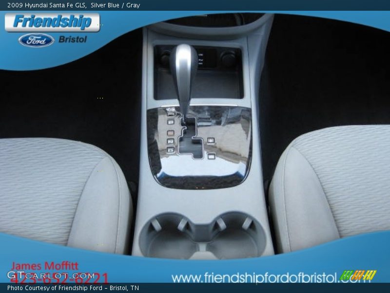 Silver Blue / Gray 2009 Hyundai Santa Fe GLS