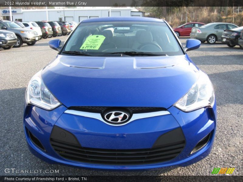 Marathon Blue / Gray 2012 Hyundai Veloster