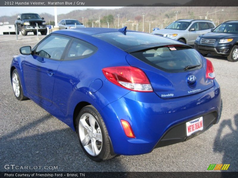 Marathon Blue / Gray 2012 Hyundai Veloster