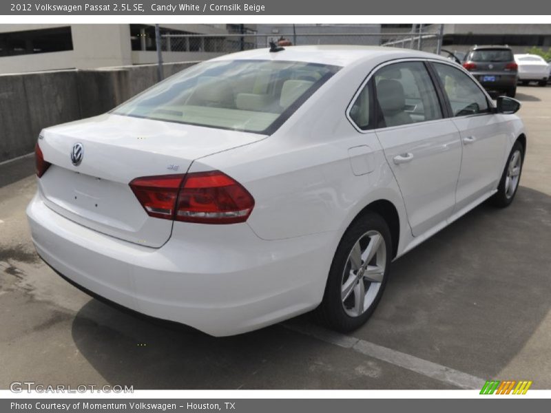 Candy White / Cornsilk Beige 2012 Volkswagen Passat 2.5L SE