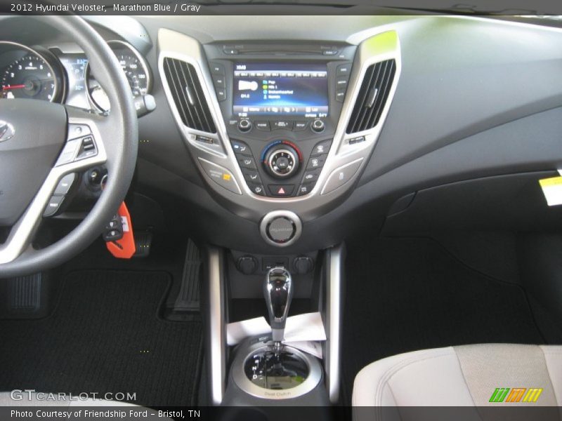 Marathon Blue / Gray 2012 Hyundai Veloster