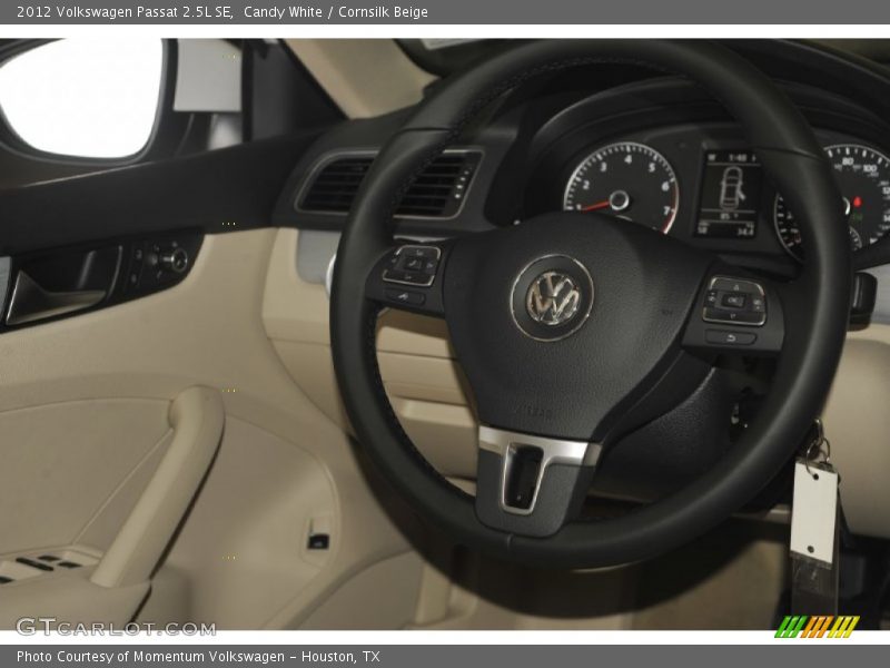 Candy White / Cornsilk Beige 2012 Volkswagen Passat 2.5L SE
