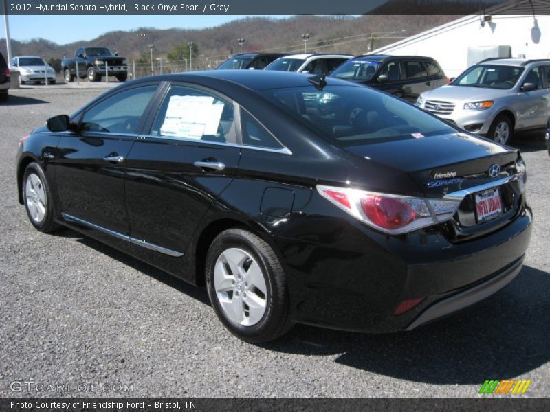 Black Onyx Pearl / Gray 2012 Hyundai Sonata Hybrid