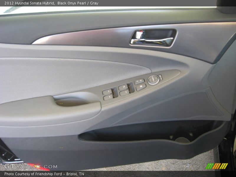 Black Onyx Pearl / Gray 2012 Hyundai Sonata Hybrid