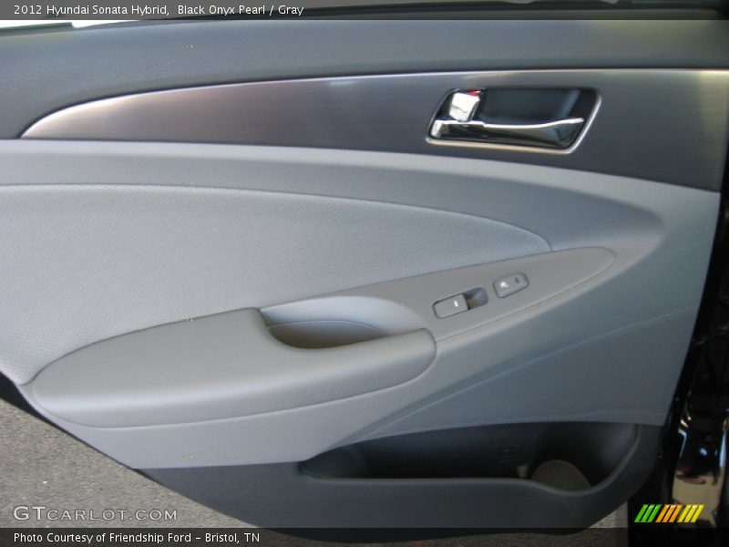 Black Onyx Pearl / Gray 2012 Hyundai Sonata Hybrid