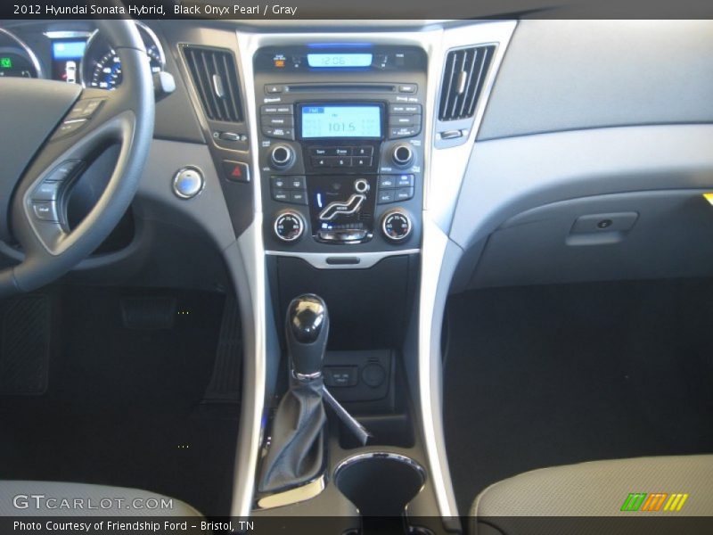 Black Onyx Pearl / Gray 2012 Hyundai Sonata Hybrid