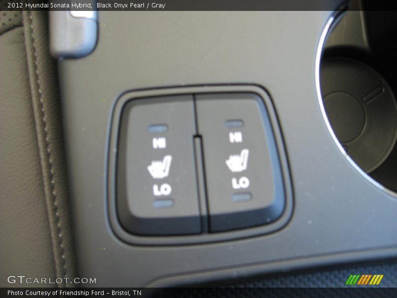 Black Onyx Pearl / Gray 2012 Hyundai Sonata Hybrid