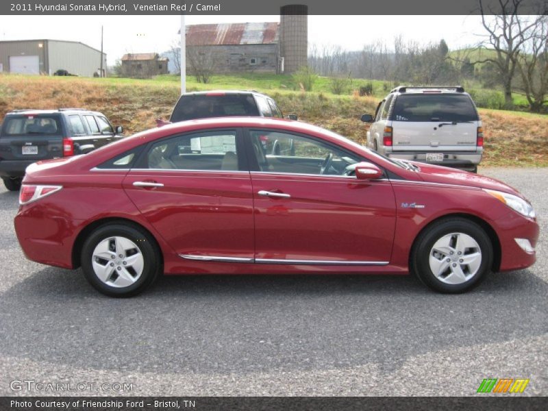 Venetian Red / Camel 2011 Hyundai Sonata Hybrid
