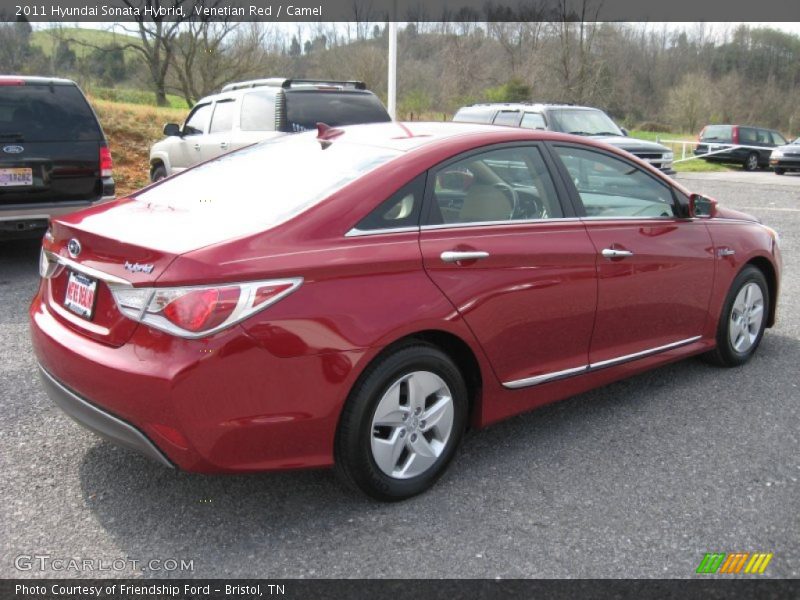 Venetian Red / Camel 2011 Hyundai Sonata Hybrid
