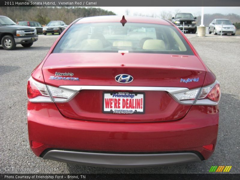 Venetian Red / Camel 2011 Hyundai Sonata Hybrid