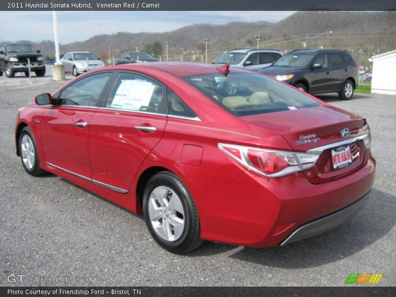 Venetian Red / Camel 2011 Hyundai Sonata Hybrid