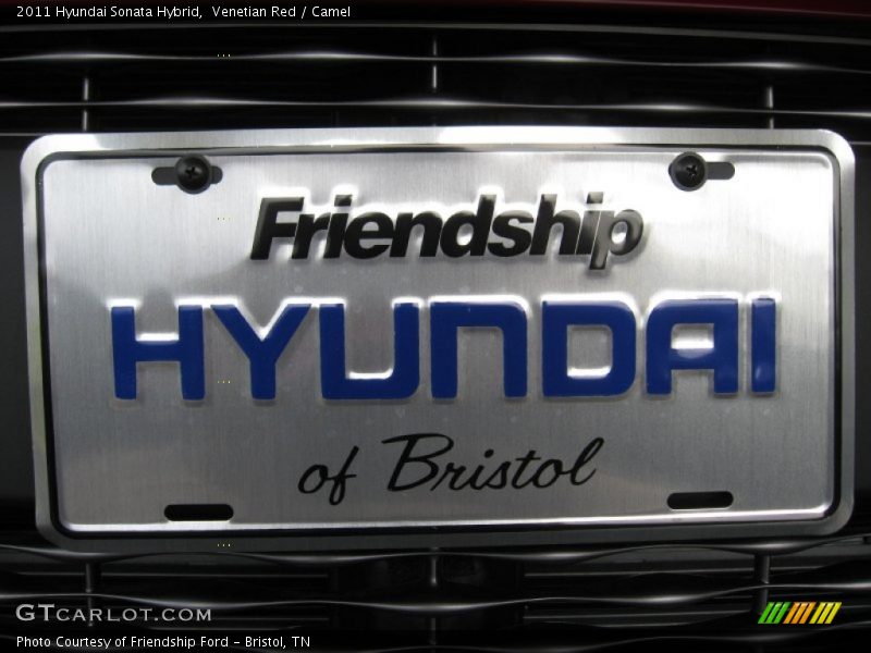 Venetian Red / Camel 2011 Hyundai Sonata Hybrid