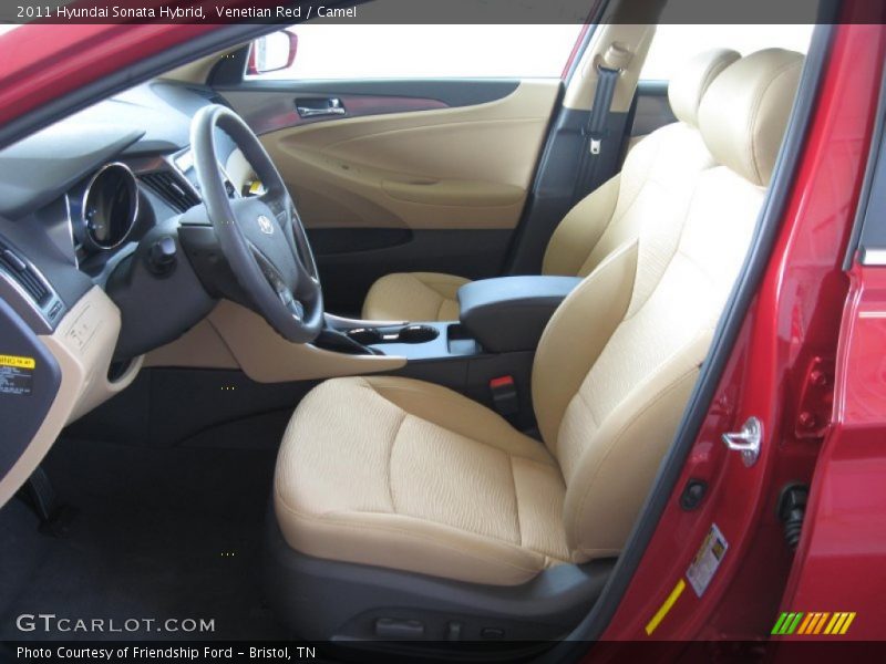 Venetian Red / Camel 2011 Hyundai Sonata Hybrid