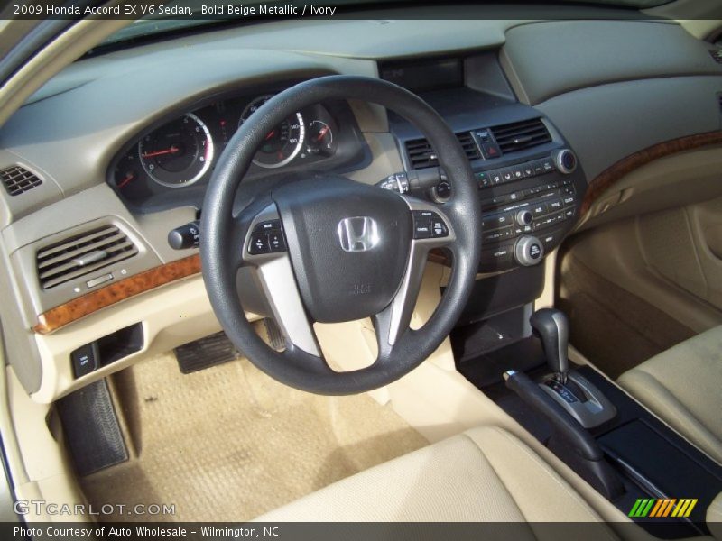 Bold Beige Metallic / Ivory 2009 Honda Accord EX V6 Sedan