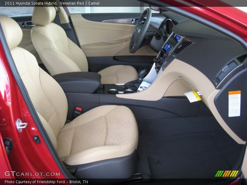 Venetian Red / Camel 2011 Hyundai Sonata Hybrid
