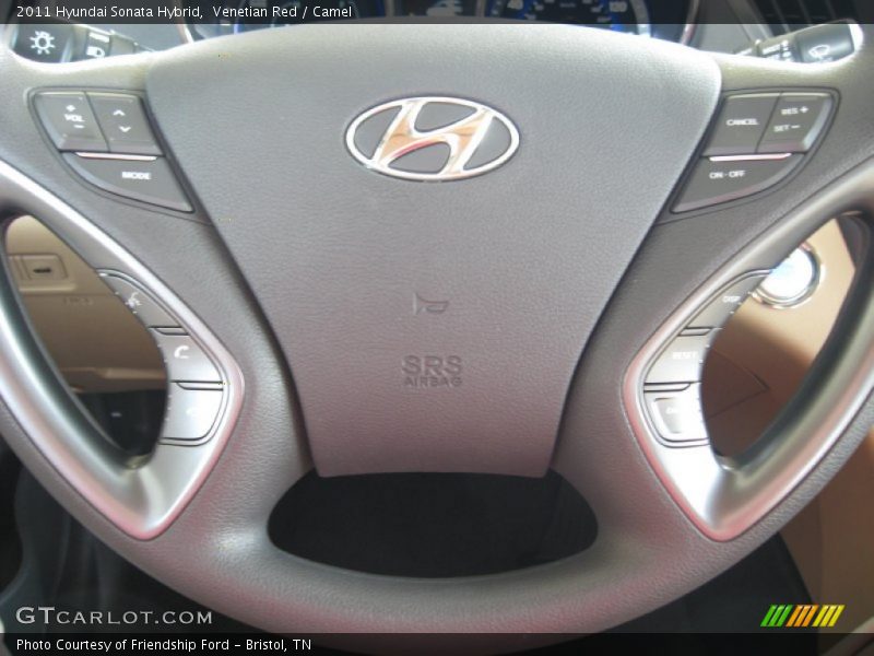 Venetian Red / Camel 2011 Hyundai Sonata Hybrid