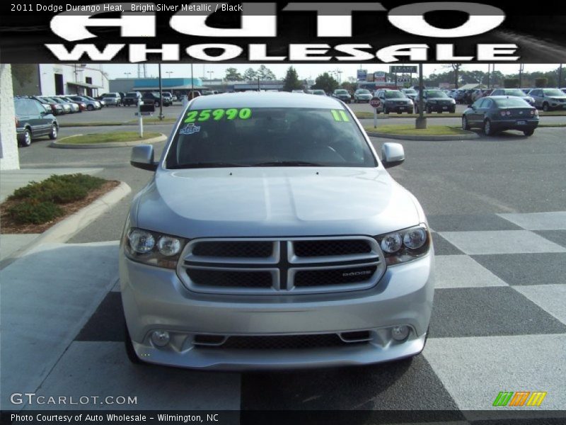 Bright Silver Metallic / Black 2011 Dodge Durango Heat