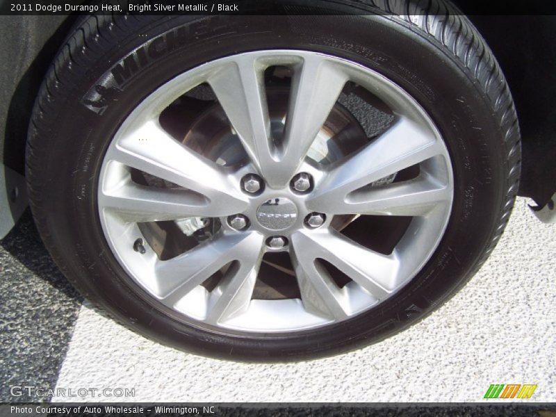 Bright Silver Metallic / Black 2011 Dodge Durango Heat