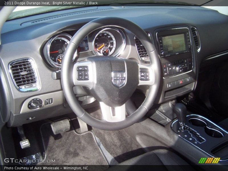 Bright Silver Metallic / Black 2011 Dodge Durango Heat