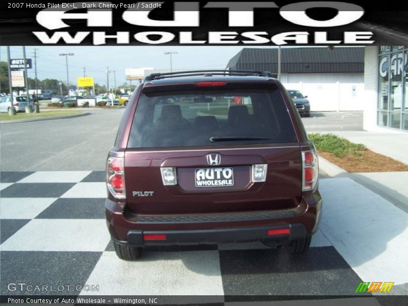Dark Cherry Pearl / Saddle 2007 Honda Pilot EX-L