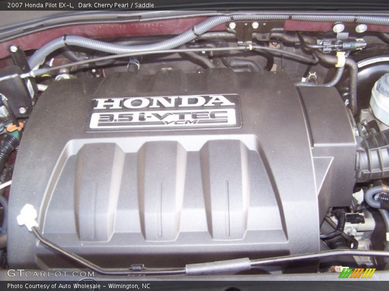 Dark Cherry Pearl / Saddle 2007 Honda Pilot EX-L