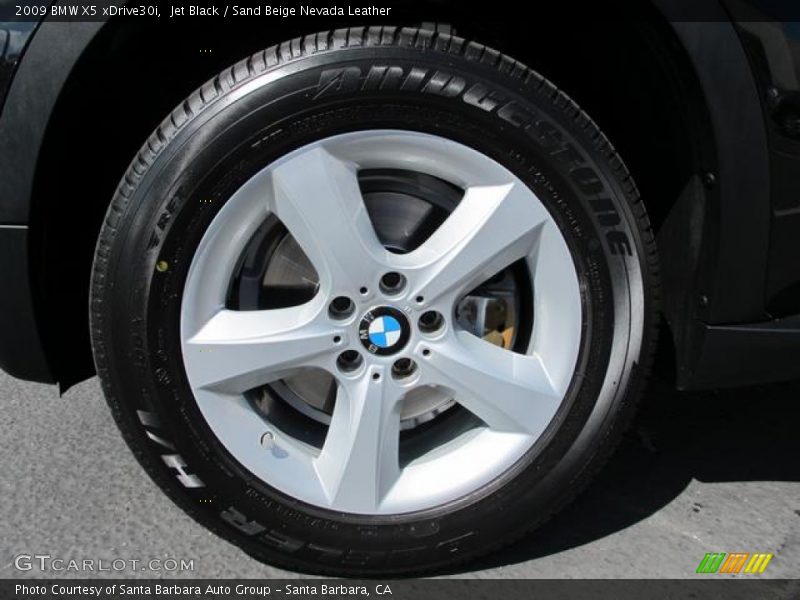 Jet Black / Sand Beige Nevada Leather 2009 BMW X5 xDrive30i