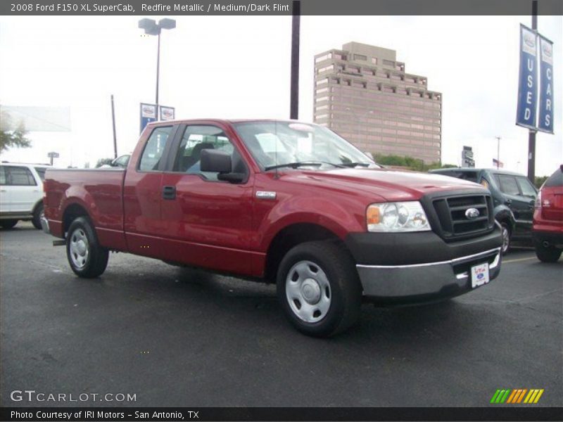 Redfire Metallic / Medium/Dark Flint 2008 Ford F150 XL SuperCab