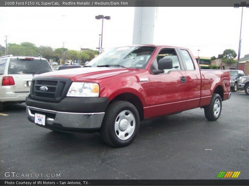 Redfire Metallic / Medium/Dark Flint 2008 Ford F150 XL SuperCab