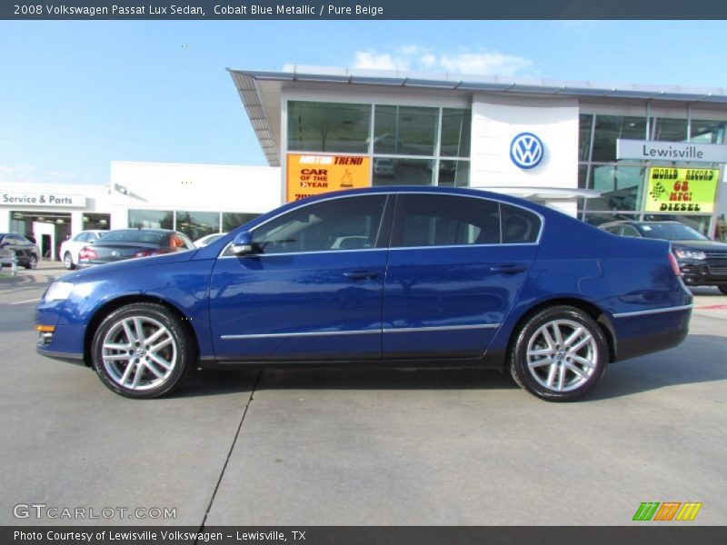 Cobalt Blue Metallic / Pure Beige 2008 Volkswagen Passat Lux Sedan
