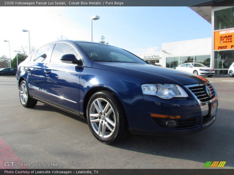 Cobalt Blue Metallic / Pure Beige 2008 Volkswagen Passat Lux Sedan