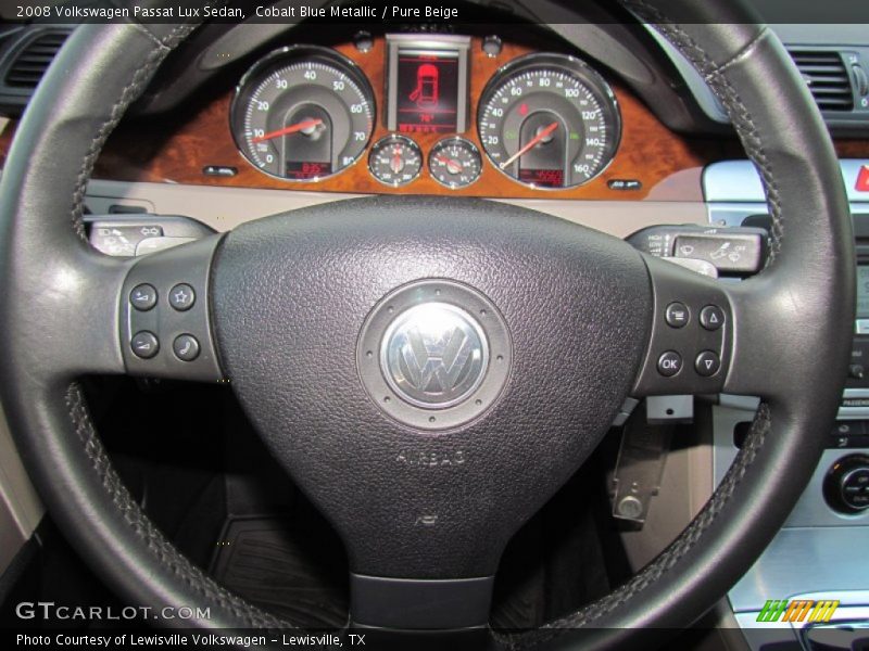 Cobalt Blue Metallic / Pure Beige 2008 Volkswagen Passat Lux Sedan