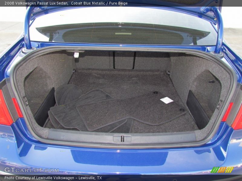 Cobalt Blue Metallic / Pure Beige 2008 Volkswagen Passat Lux Sedan