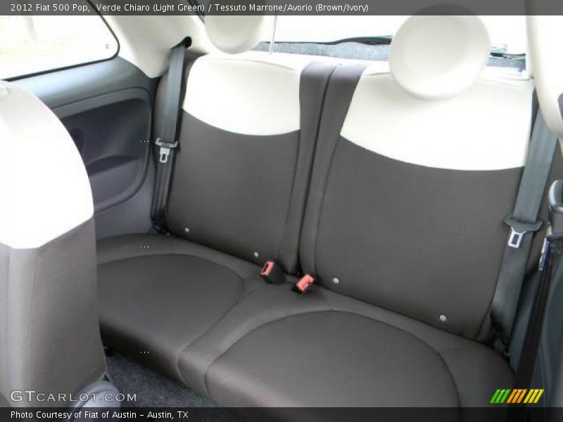 Verde Chiaro (Light Green) / Tessuto Marrone/Avorio (Brown/Ivory) 2012 Fiat 500 Pop