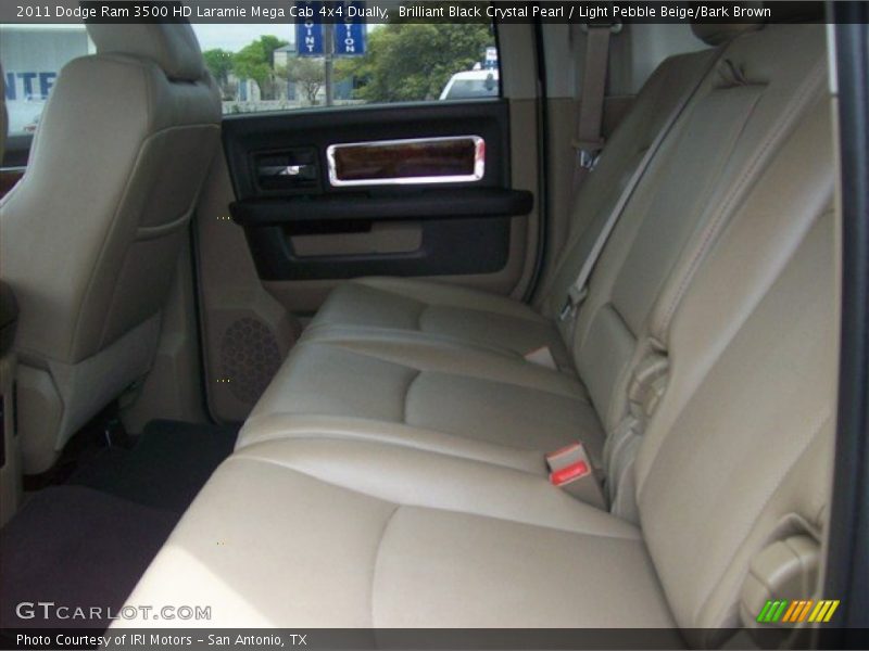 Brilliant Black Crystal Pearl / Light Pebble Beige/Bark Brown 2011 Dodge Ram 3500 HD Laramie Mega Cab 4x4 Dually