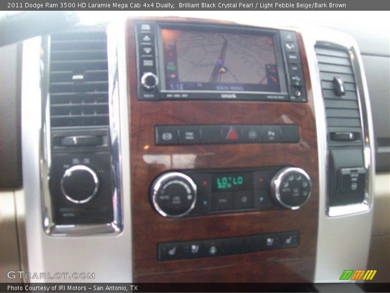 Brilliant Black Crystal Pearl / Light Pebble Beige/Bark Brown 2011 Dodge Ram 3500 HD Laramie Mega Cab 4x4 Dually