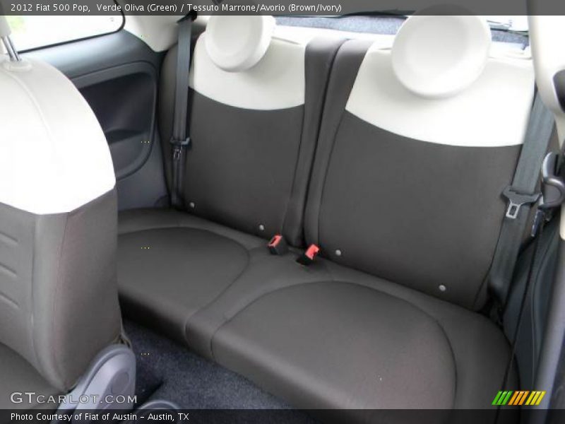 Verde Oliva (Green) / Tessuto Marrone/Avorio (Brown/Ivory) 2012 Fiat 500 Pop