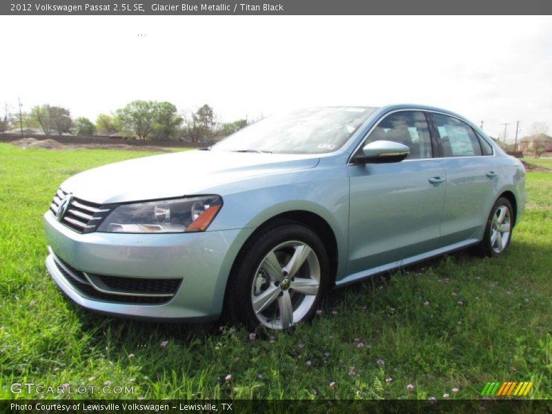 Glacier Blue Metallic / Titan Black 2012 Volkswagen Passat 2.5L SE
