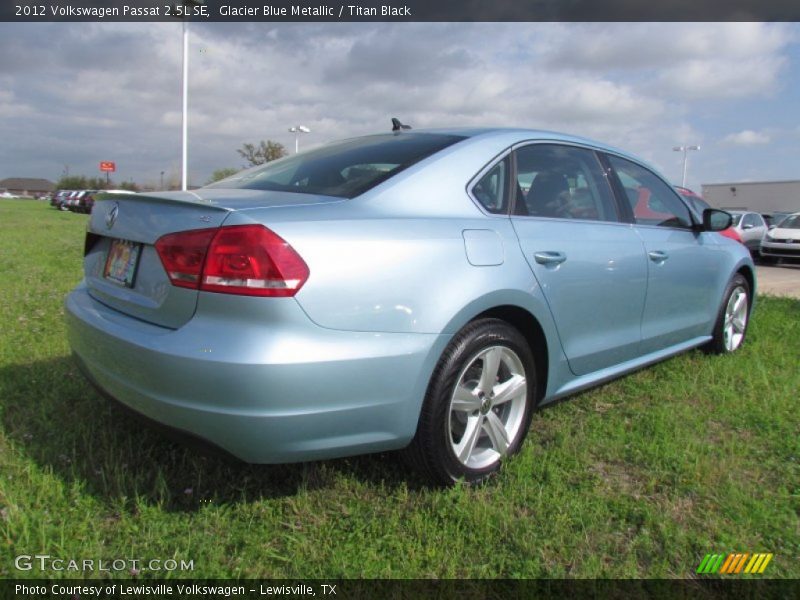 Glacier Blue Metallic / Titan Black 2012 Volkswagen Passat 2.5L SE