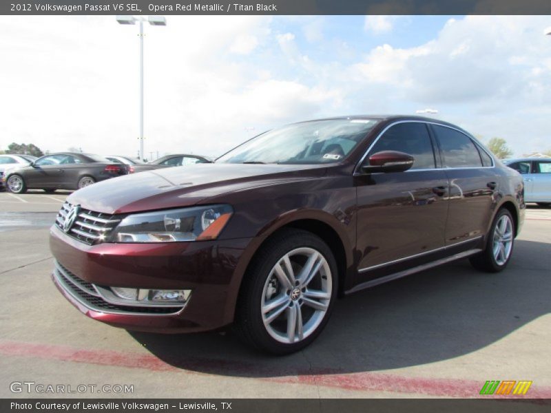 Opera Red Metallic / Titan Black 2012 Volkswagen Passat V6 SEL