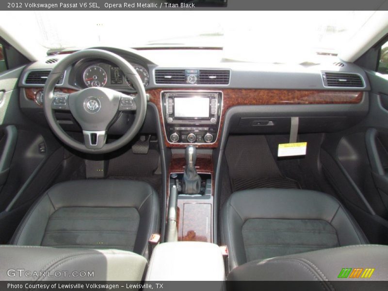 Opera Red Metallic / Titan Black 2012 Volkswagen Passat V6 SEL