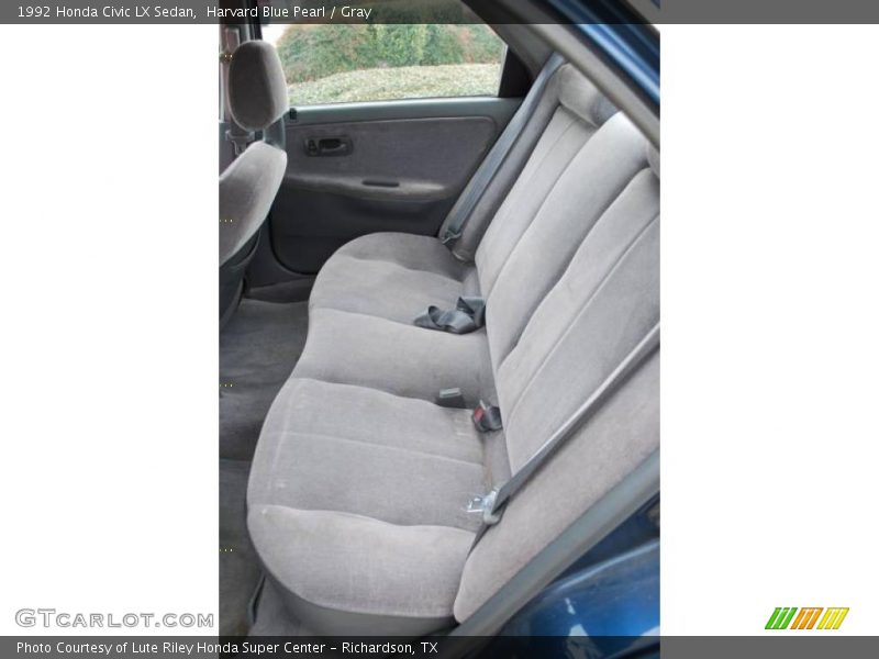 Harvard Blue Pearl / Gray 1992 Honda Civic LX Sedan