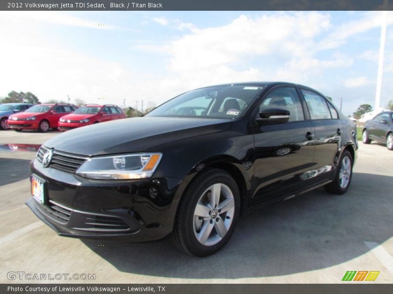 Black / Titan Black 2012 Volkswagen Jetta TDI Sedan