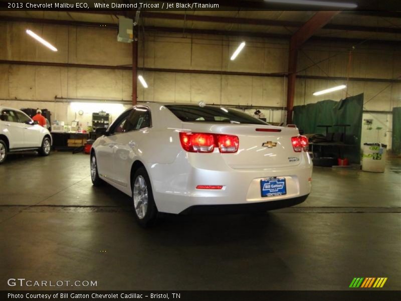 White Diamond Tricoat / Jet Black/Titanium 2013 Chevrolet Malibu ECO