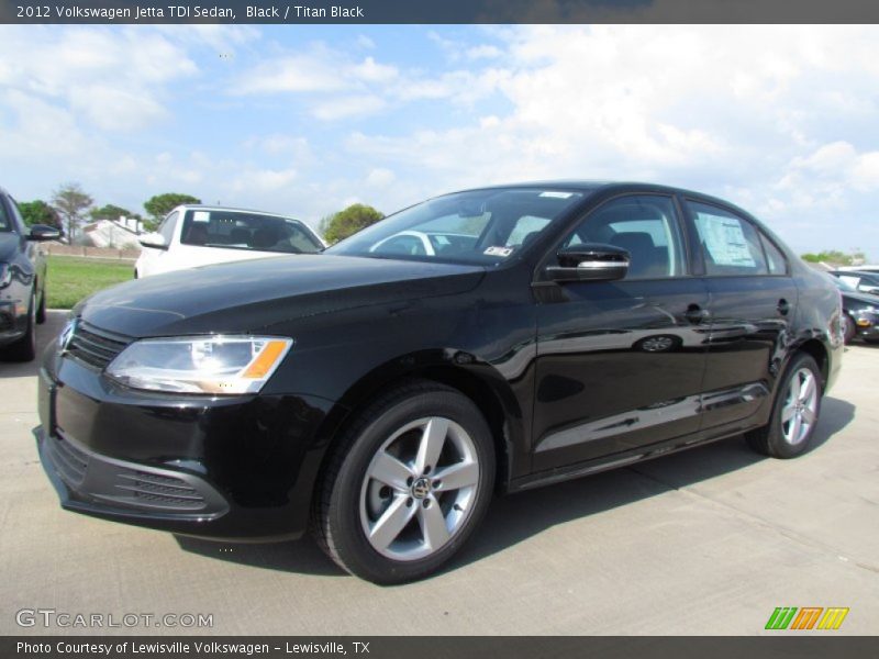 Black / Titan Black 2012 Volkswagen Jetta TDI Sedan