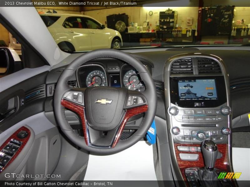 White Diamond Tricoat / Jet Black/Titanium 2013 Chevrolet Malibu ECO